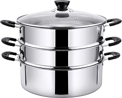 POMIDORO POMI D'ORO P630100 Vapore Мантоварка-пароварка, 24см. мантоварка