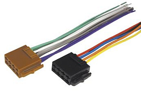 REXANT Разъемы для автомагнитол Евро ISO, 2 гнезда акустика+питание Разъем