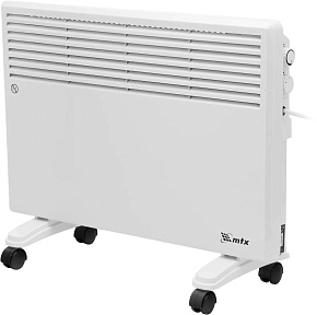 MTX Конвектор электрический CH-1500, 1500 Вт, X-образный нагреватель, термостат, колеса 98106 Конвектор электрический