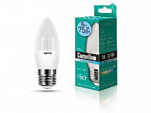 CAMELION (12390) LED8-C35/845/E27 (Эл.лампа светодиодная 4500К, 8Вт=75Вт) Лампа светодиодная