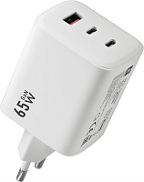 DEFENDER (83265) UPA-105 65W, USB A+C+С, белый СЗУ