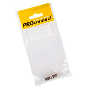 PROCONNECT (05-4361-4-7) ПЕРЕХОДНИК АНТЕННЫЙ, (ШТЕКЕР F - ШТЕКЕР TV), (1ШТ.) (ПАКЕТ) Переходник