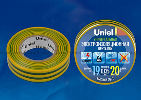 UNIEL (04483) UIT-135P 20/19/01 YGR Изоляционная лента