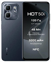 INFINIX Hot 50i X6531B 6/128Gb Black Смартфон