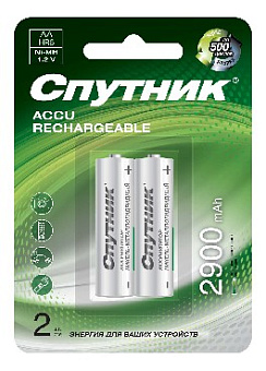 СПУТНИК Аккумулятор NI-MH HR6 2900 MAH Аккумулятор