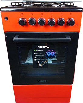 VESTA Valencia VGE 50 10-E Красный ГК Плита газоэлектрическая