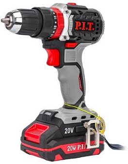 P.I.T. Дрель ударная аккум. бесщёточная PSB20H-10C/1 X-DRIVER (20В, 40Нм, 10мм, 2ск, 1х2Ач, ЗУ,кейс)