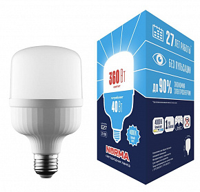 VOLPE (UL-00006789) LED-M80-40W/4000K/E27/FR/NR Мощные лампы M80