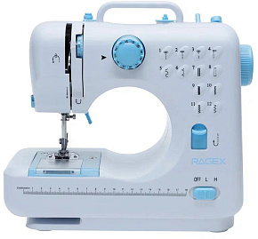 RAGEX R1102-100 12 операций Швейная мини-машинка RAGEX R1102, Цвет: 100 (белая), КИТАЙ
