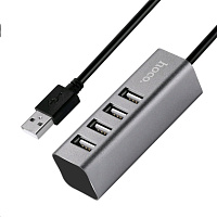 HOCO (6957531038139) HB1 USB-хаб 4хUSB - tarnish USB хаб