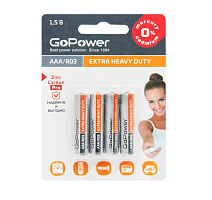 GOPOWER (00-00015595) Extra Heavy Duty AAA/ R03 Элементы питания
