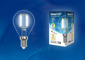 UNIEL (UL-00003254) LED-G45-7,5W/NW/E14/CL GLA01TR