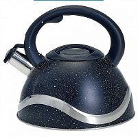 WEBBER BE-0574 3л черный Чайник нерж со свистком