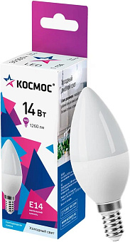 КОСМОС LkecLED14wCNE1465 14W/E14/6500K Лампа светодиодная