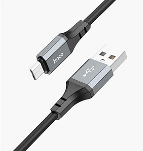 HOCO (6931474777959) X86 Spear MicroUSB (m) 1m - черный Кабель