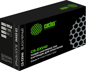 CACTUS Картридж лазерный CS-EXV40 C-EXV40 черный (6000стр.) для Canon IR 1133/1133A/1133iF Картридж лазерный