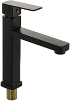 BRIMIX 6616 Кран на одну воду, квадратный корпус, металлокерамика, из высокопрочного АБС пластика, цвет ЧЕРНЫЙ Смесители