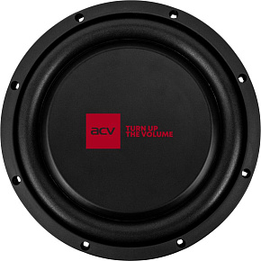 ACV SW-10D2F SLIM 25см/RMS 300Wt/2+2Om/SPL 87дБ Автосабвуфер