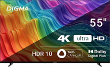DIGMA DM-LED55UBB33 UHD SMART TV Яндекс LED-ТЕЛЕВИЗОРЫ