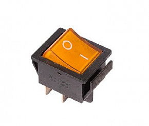 REXANT (36-2333) выключатель клавишный (RWB-502, SC-767, IRS-201-1) , желтый (50)