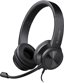 DEFENDER (63151) Tune 150 черный, провод 1.8 м Гарнитура