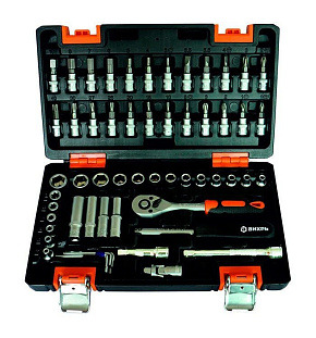 ВИХРЬ 1/4", 57 ПРЕДМЕТОВ Набор инструментов