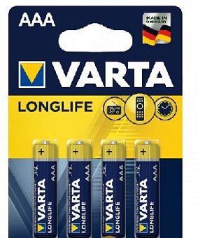 VARTA (04103101414) BL4 LR03 LONGLIFE ALKALINE (4103) (4103113414) Элементы питания
