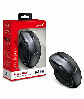 GENIUS (31030029400) Ergo 8200S, черный Мышь беспроводная GENIUS (31030029400) Ergo 8200S, черный