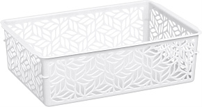 HOMVER Linden универсальная 2л, 230х160х70мм (белый) 221313129/01 Корзинка HOMVER Linden универсальная 2л, 230х160х70мм (белый) 221313129/01