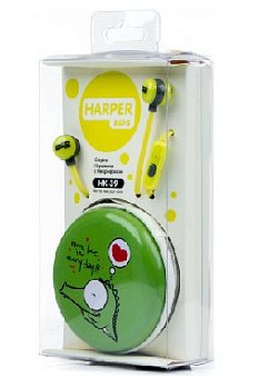 HARPER KIDS HK-39 green Наушники-гарнитура