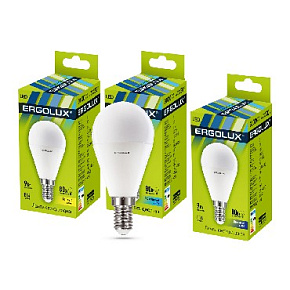 ERGOLUX (13173) LED-G45-9W-E14-3K Лампа