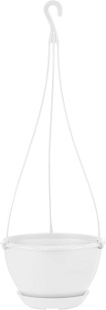 INGREEN IG146010048 Athena подвесной c фиксируемым поддоном 1,5л, белоснежный жасмин Горшок цветочный INGREEN IG146010048 Athena подвесной c фиксируем