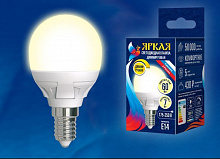 UNIEL (UL-00004302) LED-G45 7W/3000K/E14/FR/DIM PLP01WH Лампочки светодиодные