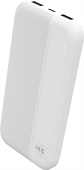 MORE CHOICE (4620202552907) PB25-10 White - 10000mAh 2USB Power bank