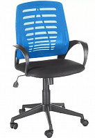 OLSS кресло ИРИС ткань TW-синий/TW-черный Кресло компьютерное