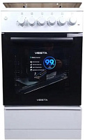 VESTA Valencia VGE 50 10-E Белый с VD Комбинированная плита VESTA Valencia VGE 50 10-E Белый с VD