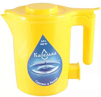 КАПЕЛЬКА, 0,5л., 600Вт, желтый Чайник