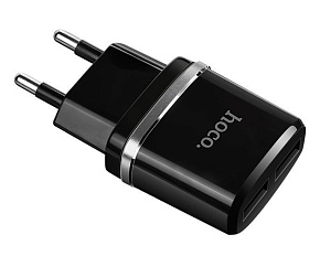 HOCO (6957531063094) C12 2USB 2.4A черный СЗУ
