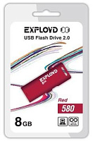 EXPLOYD 8GB-580-красный [EX-8GB-580-Red] USB флэш-накопитель