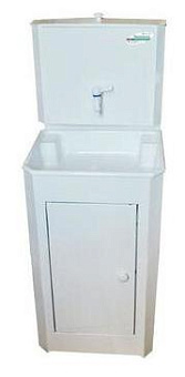 ЧИСТЮЛЯ бак полимерное покр. без ЭВН+мойка пластм. белый Умывальник