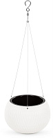 АЛЬТЕРНАТИВА М8724 Жемчужина 4л подвесное (белый) Кашпо