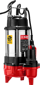 ЗУБР НПФ-450 Насос фекальный погружной для загрязненной воды Насос