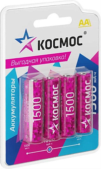 КОСМОС KOCR6NIMH1500mAh4BL фуксия Аккумулятор