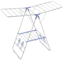 РЫЖИЙ КОТ Сушилка для белья напольная двухуровневая CD-03, с держателями для обуви, 133*50*92 см (109603)