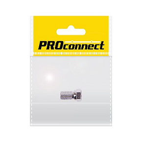 PROCONNECT (05-4005-4-7) РАЗЪЕМ АНТЕННЫЙ НА КАБЕЛЬ ЕКЕР F ДЛЯ КАБЕЛЯ SAT (С РЕЗ УПЛ), (1ШТ.) (ПАКЕТ) 05-4005-4-7 Разъем