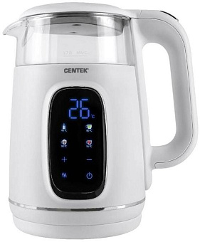 CENTEK CT-0052 White (1,7л. стекло/пластик) Чайник электрический