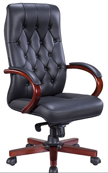 EVERPROF Monaco Wood Кожа Черный Кресло компьютерное