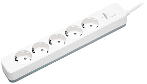 PERFEO (PF_C3967) POWER STREAM - 5 роз - 5,0 м - белый Сетевой фильтр