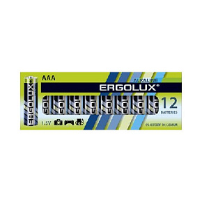 ERGOLUX (11745) LR03 Alkaline BP-12 Элементы питания