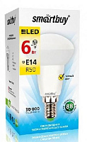 SMARTBUY (SBL-R50-06-30K-E14-A) 6W/3000/E14 Светодиодная лампа